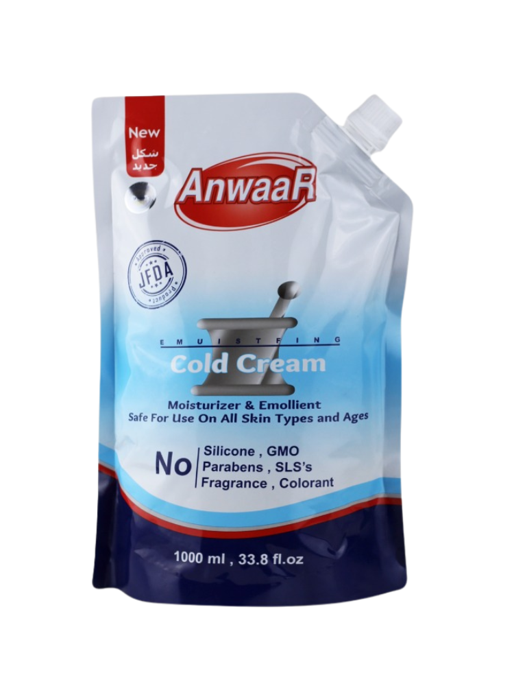 Anwaar Cold Cream for Deep Moisturizing All Skin Types (1000ml)