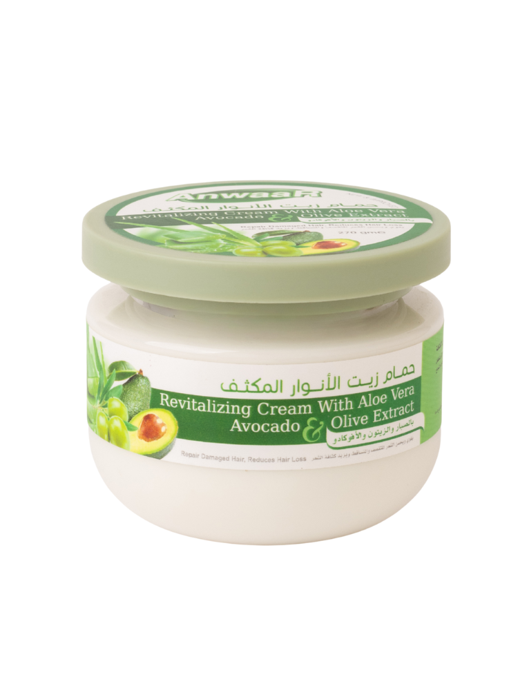 Revitalizing Hair Cream with Aloe Vera, Avocado & Olive (270ml)