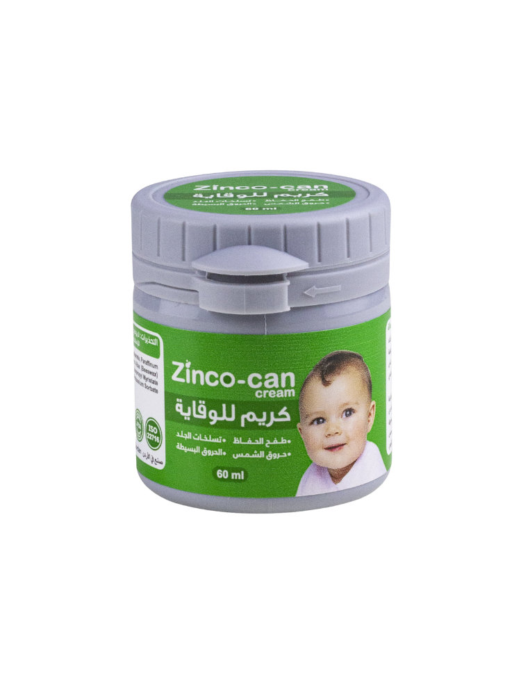 Zinco Can Cream for Rash Relief and Skin Protection (60ml)