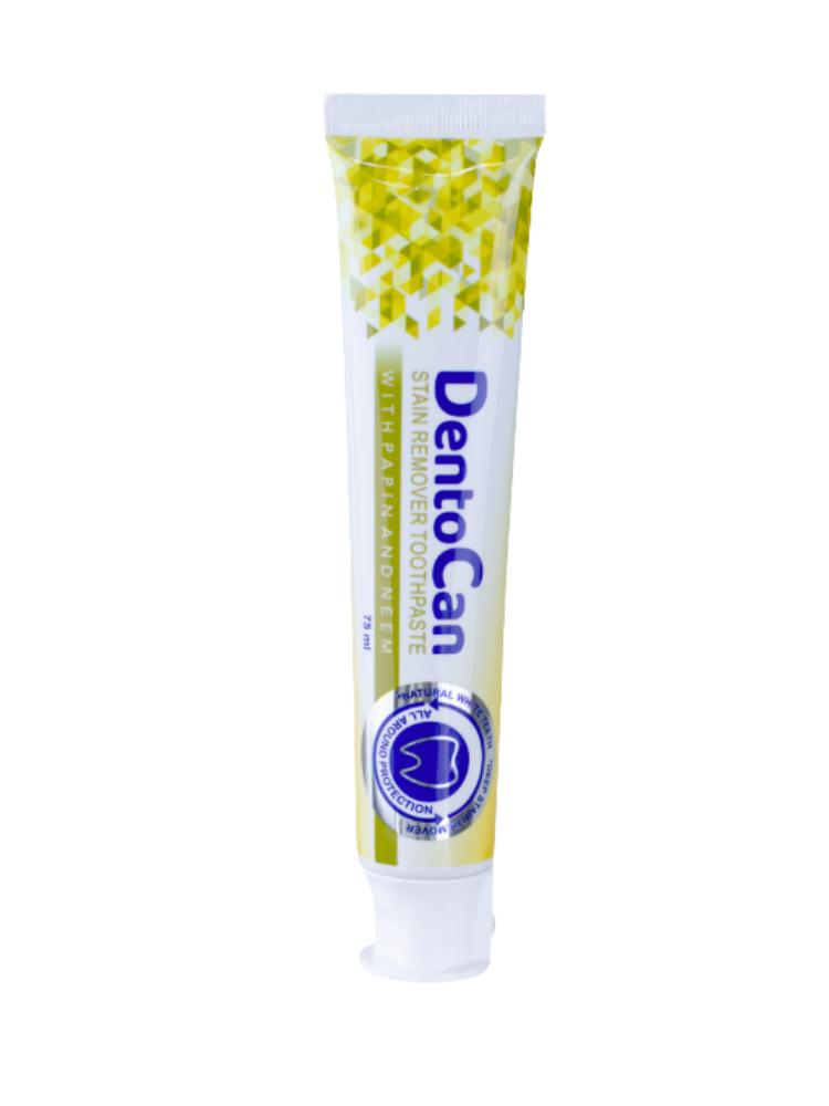 DentoCan Stain Remover Toothpaste – Natural Whitening (75ml)