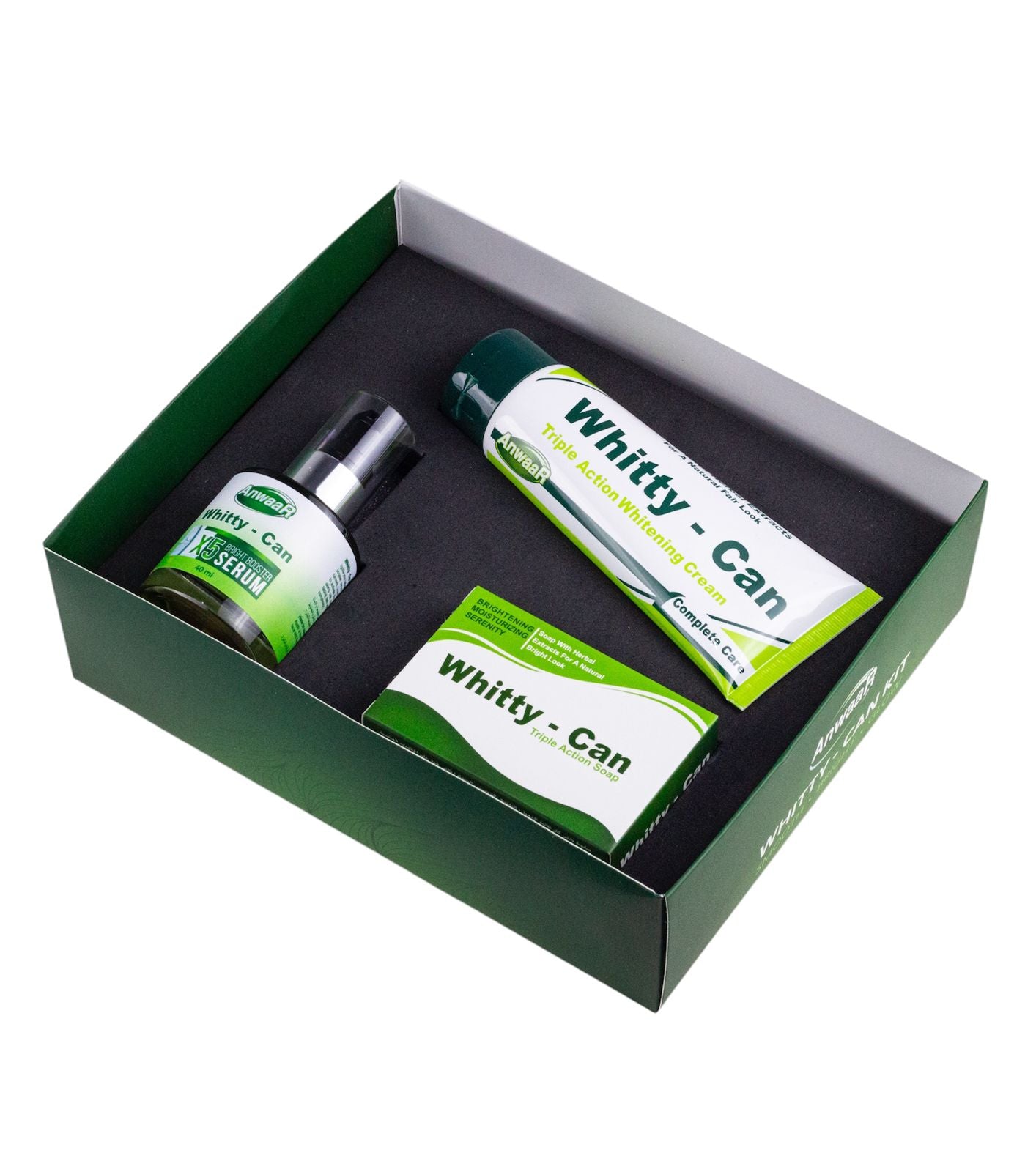Whitty Can Kit – Complete Skin Lightening Set (Cream, Soap, Serum)